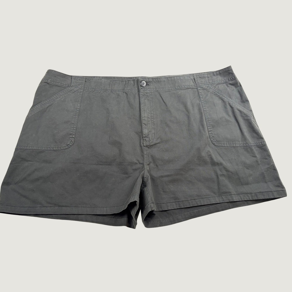 BP. Womens Black Stretch Cotton Utility Cargo Shorts Size 24 XX7503